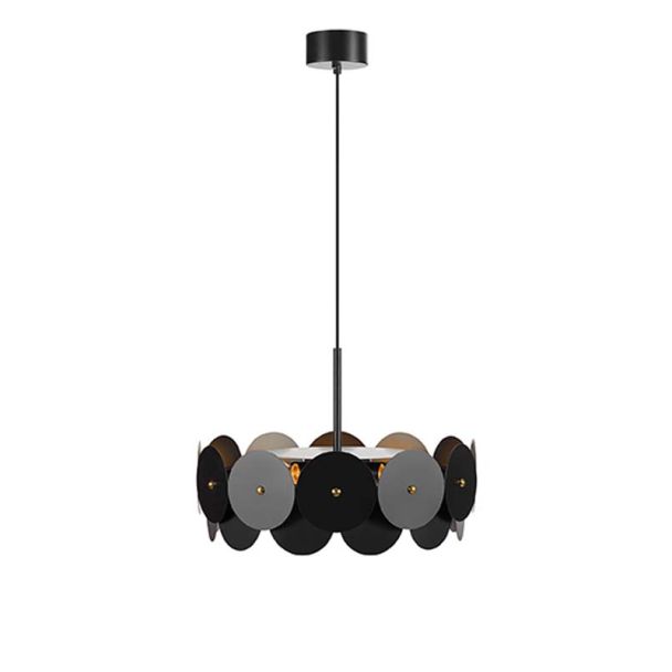 MARKSLOJD 108265 VEGAS lampa wisząca 3L Black/Brass