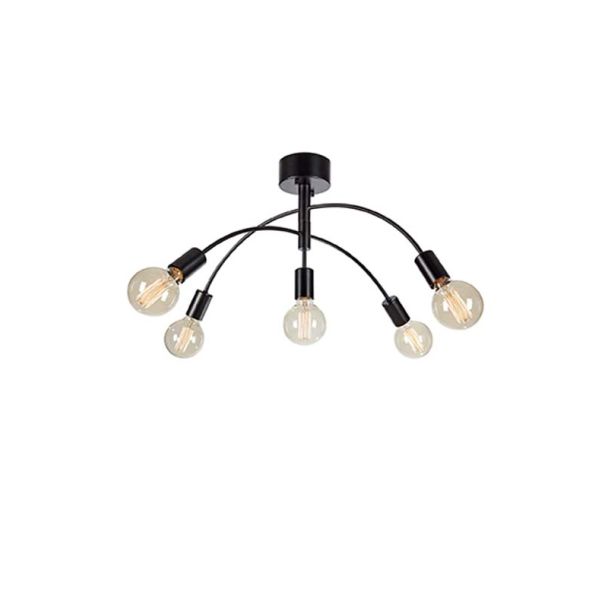 MARKSLOJD 108284 CYGNUS lampa sufitowa 5L Black