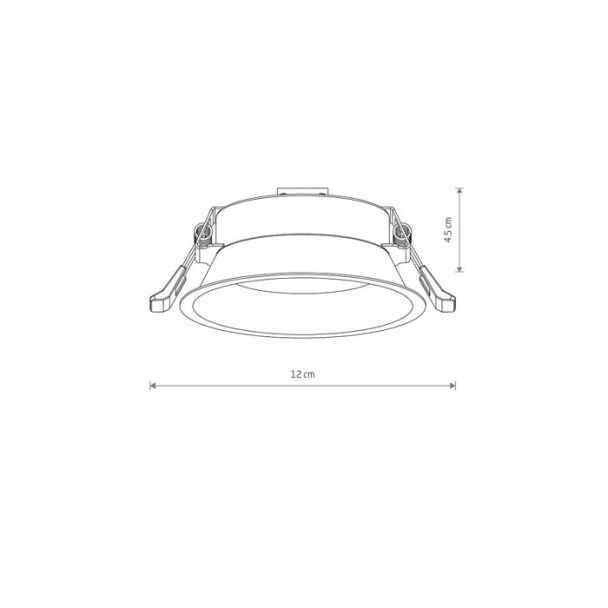 NOWODVORSKI 10843 UNO M lampa podtynkowa