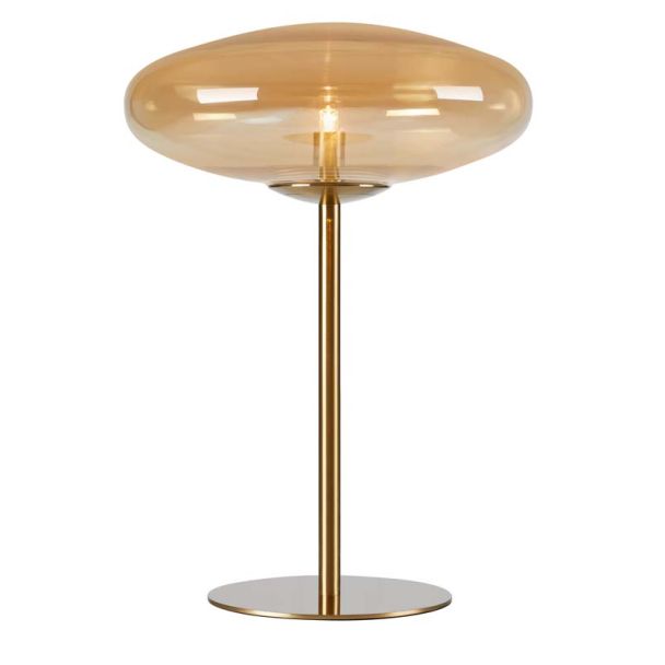MARKSLOJD 108443 LOCUS lampa stołowa 1L Amber/Brass