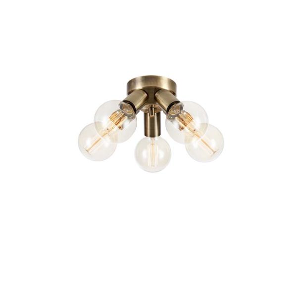 MARKSLOJD 108553 MAZZO lampa sufitowa 5L Antique Brass