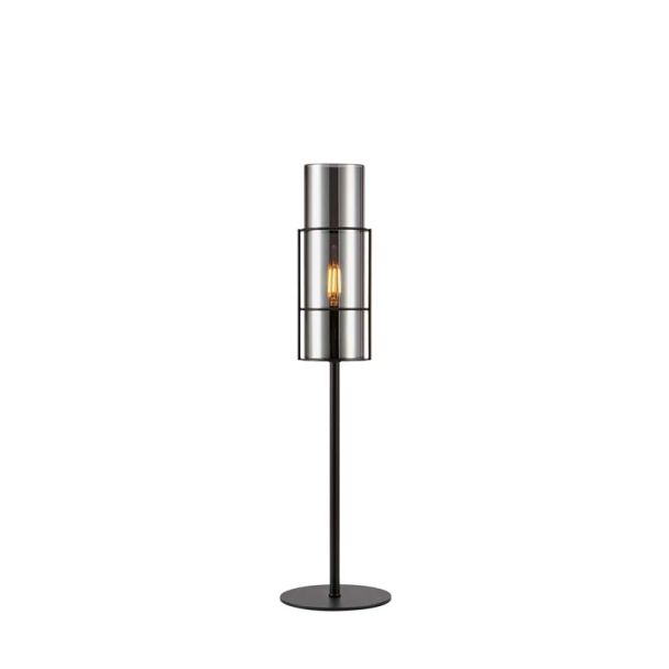 MARKSLOJD 108559 TORCIA lampa stołowa 1L 50cm Black/Smoke