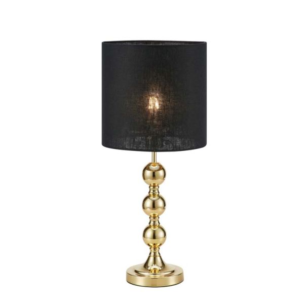 MARKSLOJD 108574 OCTO lampa stołowa 1L Brass/Black