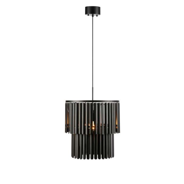 MARKSLOJD 108581 VIENTO lampa wisząca 1L Matt Black