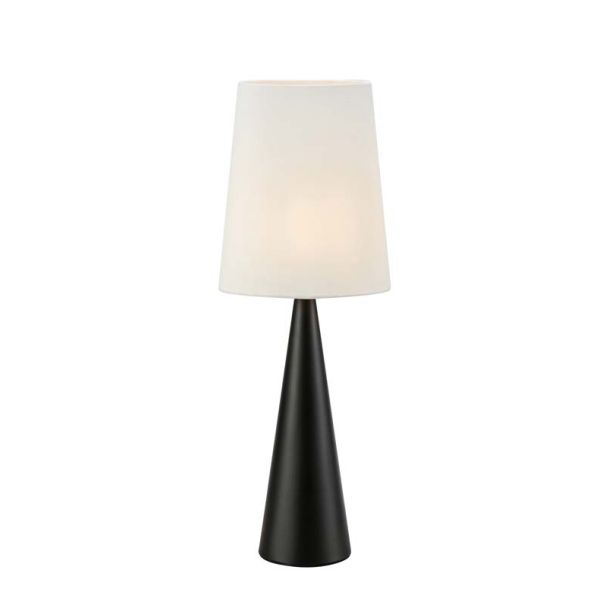 MARKSLOJD 108597 CONUS lampa stołowa 1L Black/Offwhite