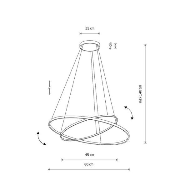 NOWODVORSKI 10864 CIRCOLO LED lampa wisząca