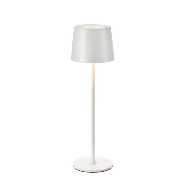 MARKSLOJD 108654 FIORE Rechargeable lampa stołowa Matt White B/O