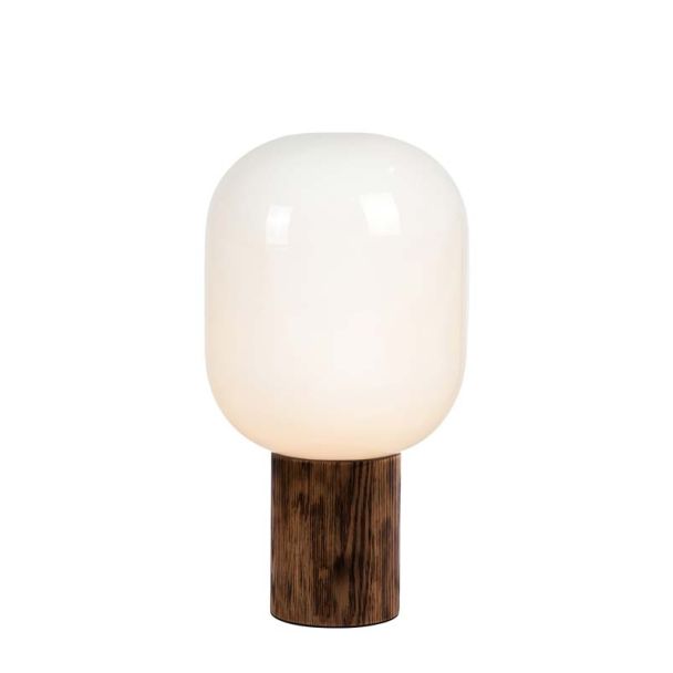 MARKSLOJD 108663 SKENE lampa stołowa 1L White/Burned Wood