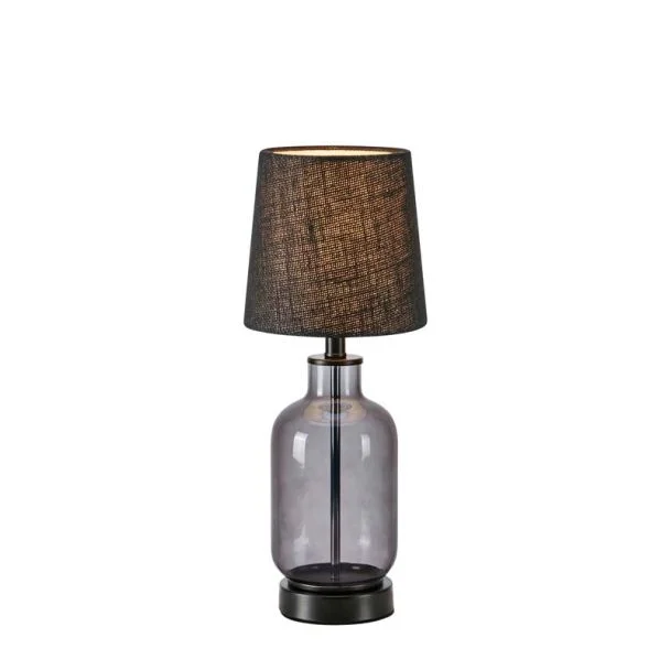 MARKSLOJD 108695 COSTERO lampa stołowa 1L 43cm Smoke/Black