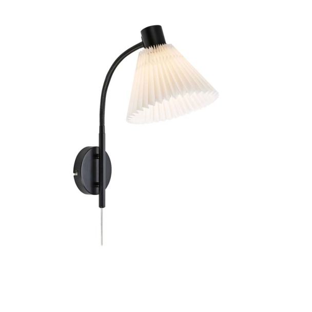 MARKSLOJD 108752 MIRA lampa ścienna 1L Black/White