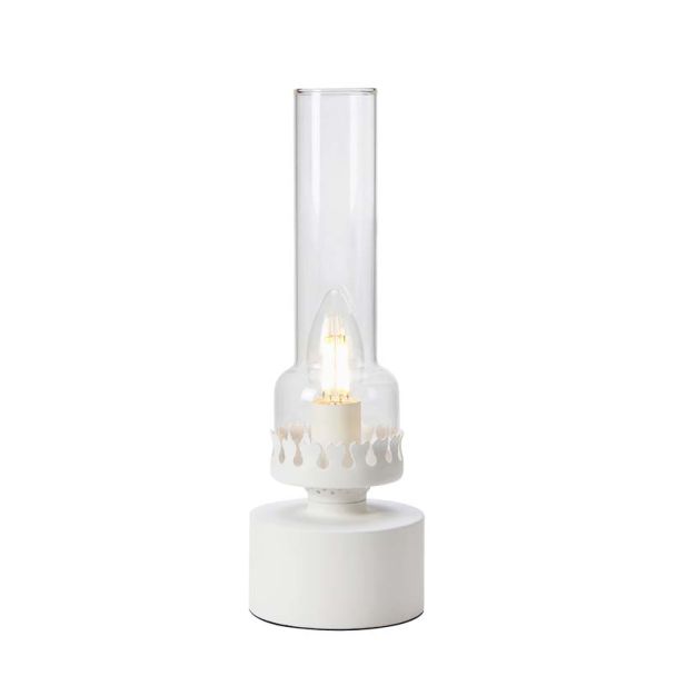 MARKSLOJD 108787 KANDELLA lampa stołowa 1L Sandy White/Clear