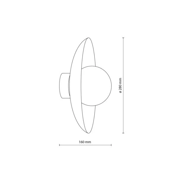 TK-LIGHTING 10937 SLATE BRICK GLASS KINKIET 1XG9