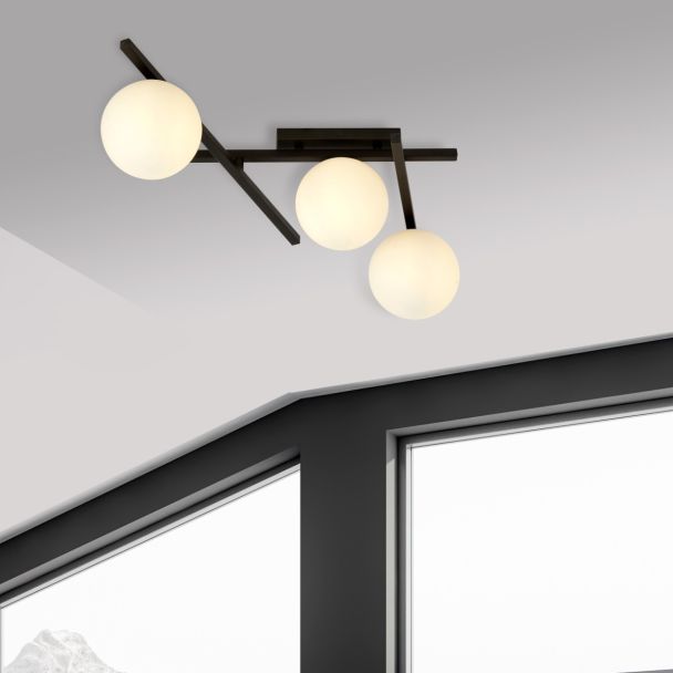 EMIBIG 1103/3 LAMPA SUFITOWA SMART 3 BLACK/OPAL