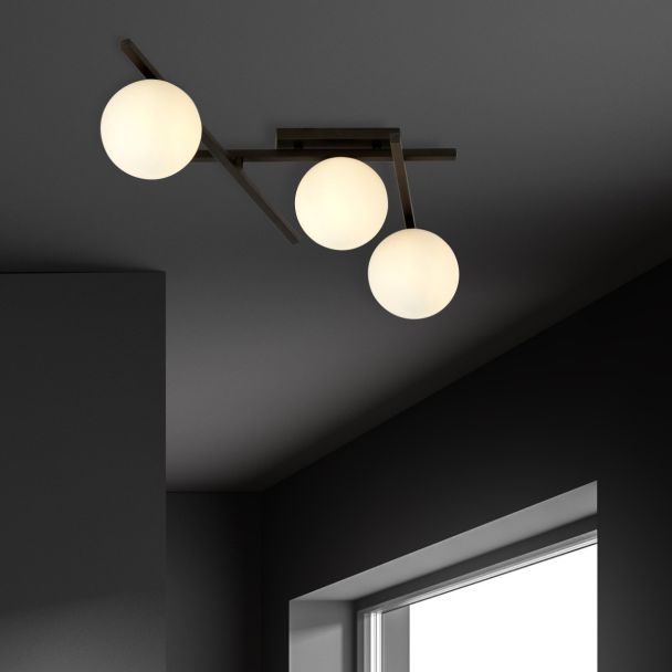 EMIBIG 1103/3 LAMPA SUFITOWA SMART 3 BLACK/OPAL