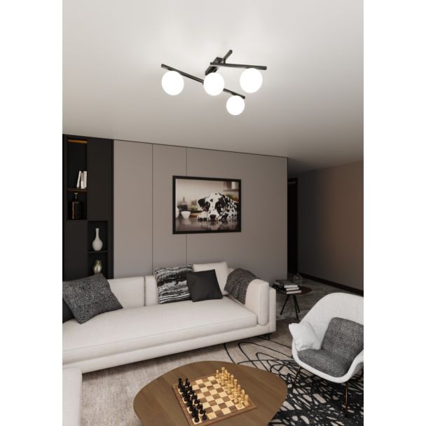 EMIBIG 1103/4 LAMPA SUFITOWA SMART 4 BLACK/OPAL