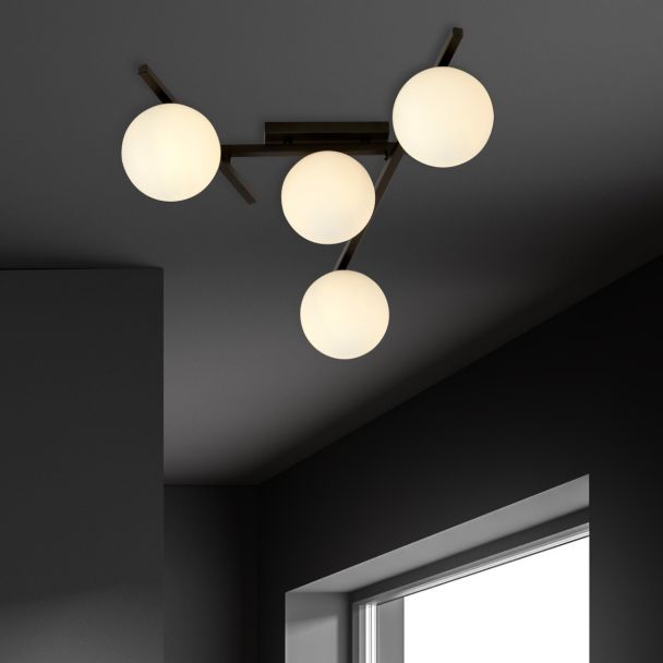 EMIBIG 1103/4 LAMPA SUFITOWA SMART 4 BLACK/OPAL