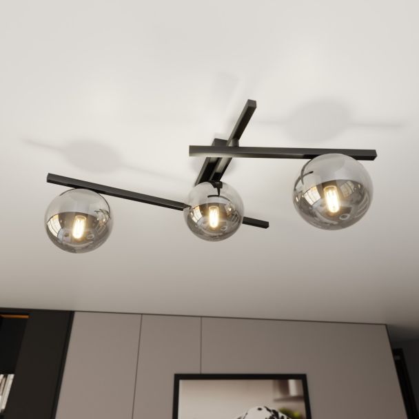 EMIBIG 1104/3 LAMPA SUFITOWA SMART 3 BLACK/GRAFIT