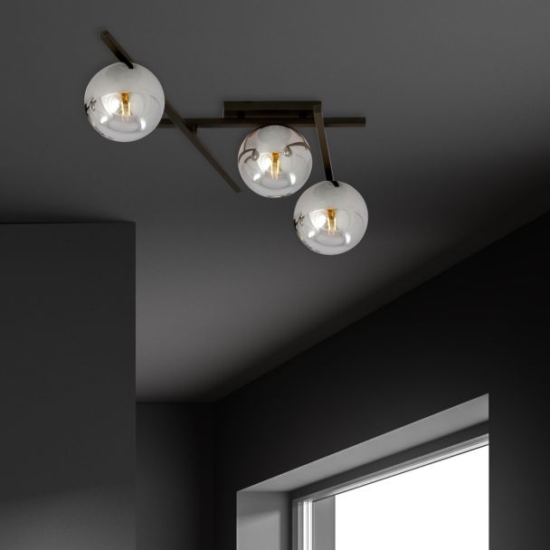 EMIBIG 1104/3 LAMPA SUFITOWA SMART 3 BLACK/GRAFIT