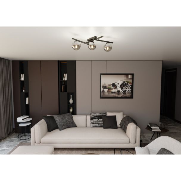 EMIBIG 1104/3 LAMPA SUFITOWA SMART 3 BLACK/GRAFIT