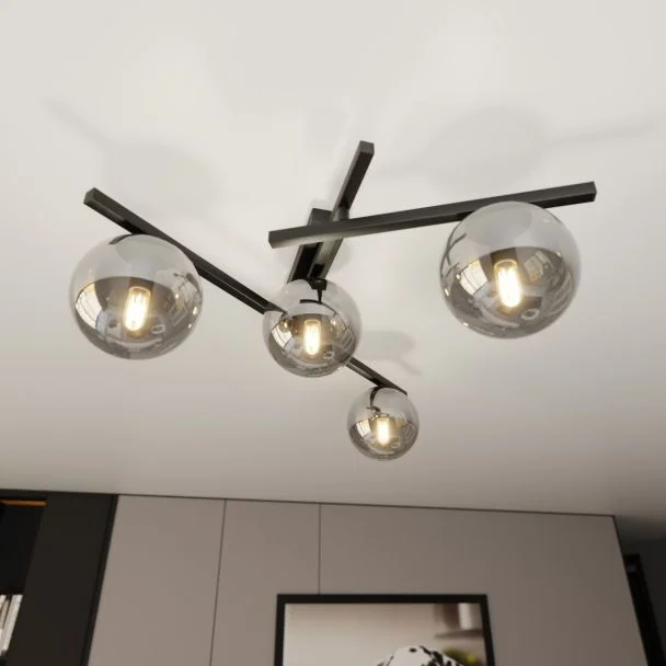 EMIBIG 1104/4 LAMPA SUFITOWA SMART 4 BLACK/GRAFIT