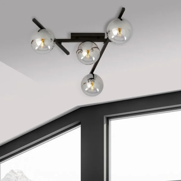 EMIBIG 1104/4 LAMPA SUFITOWA SMART 4 BLACK/GRAFIT