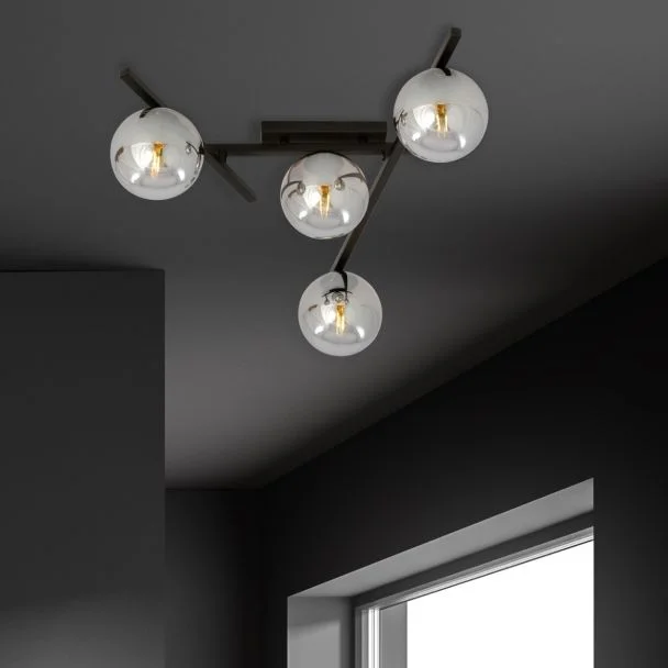 EMIBIG 1104/4 LAMPA SUFITOWA SMART 4 BLACK/GRAFIT
