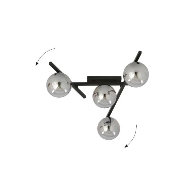 EMIBIG 1104/4 LAMPA SUFITOWA SMART 4 BLACK/GRAFIT