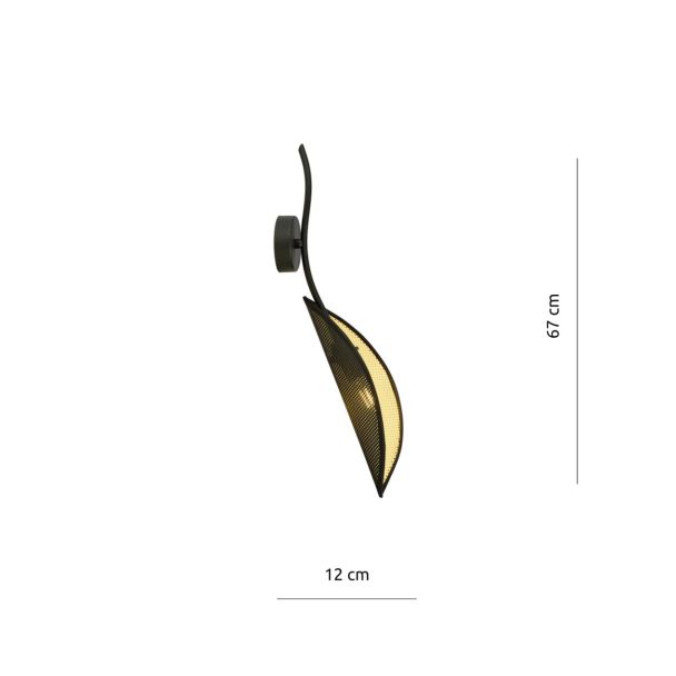 EMIBIG 1106/K1 KINKIET LOTUS K1 BLACK/GOLD