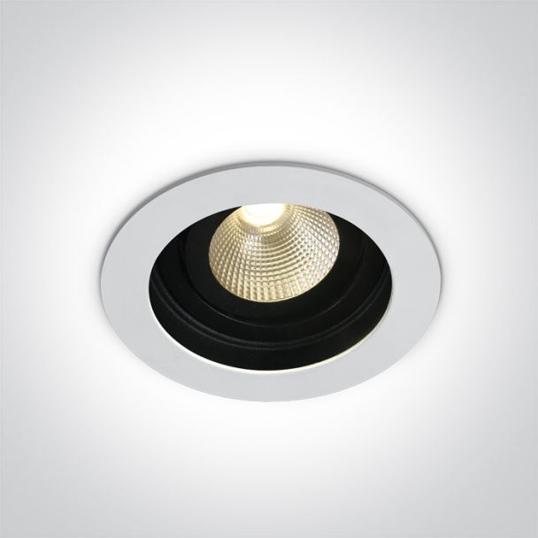 ONE LIGHT 11112E/W/W Kirikos biały wpust LED 3000K 12W dark light