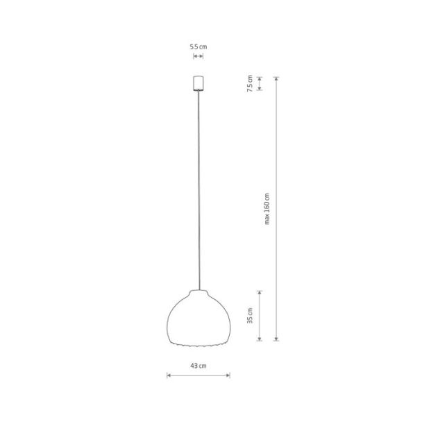 NOWODVORSKI 11151 BOHO M lampa wisząca