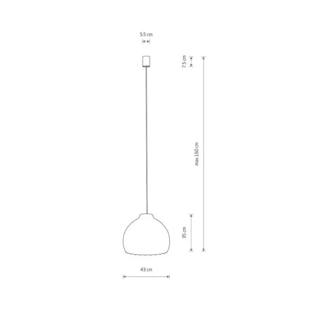 NOWODVORSKI 11151 BOHO M lampa wisząca