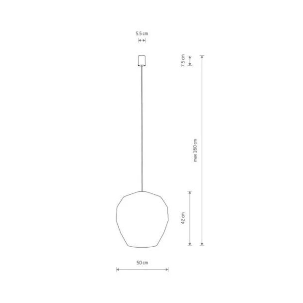 NOWODVORSKI 11164 HAITI M lampa wisząca