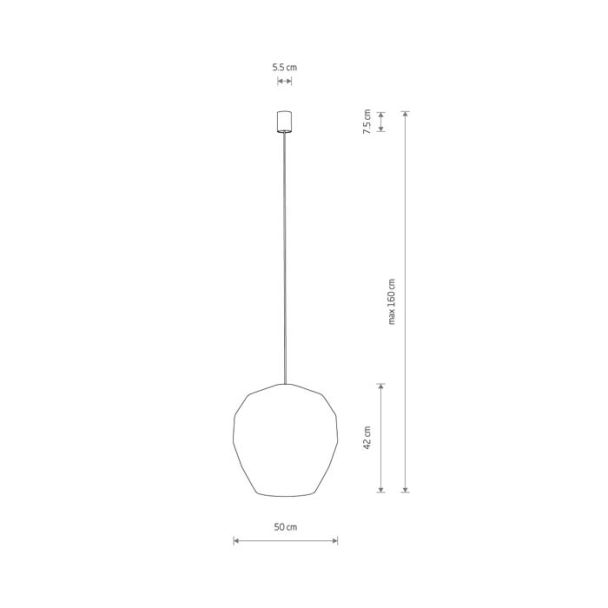 NOWODVORSKI 11167 HAITI M lampa wisząca