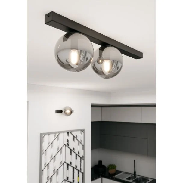EMIBIG 1122/2 LAMPA SUFITOWA FIT 2 BLACK/GRAFIT