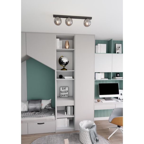 EMIBIG 1122/3 LAMPA SUFITOWA FIT 3 BLACK/GRAFIT