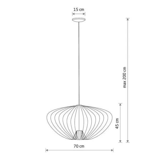 NOWODVORSKI 11251 PUMPKIN L lampa wisząca