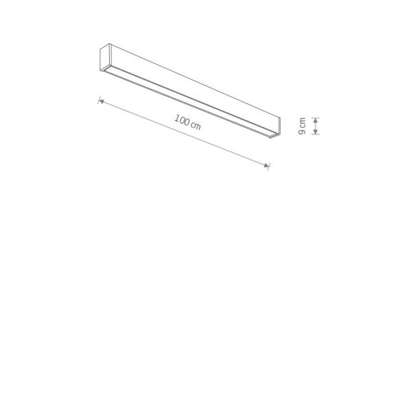 NOWODVORSKI 11361 OUTLINE LED M plafon zewnętrzny