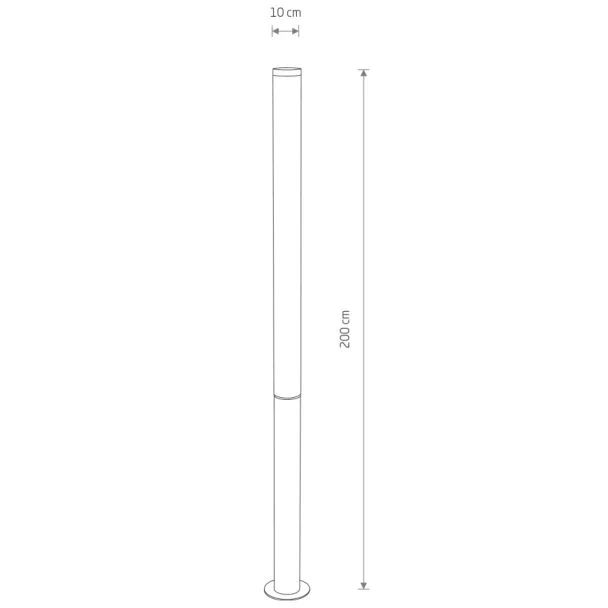 NOWODVORSKI 11375 MIA LED L lampa stojąca zewnętrzna