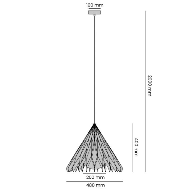 ALDEX 1140G_M LAMPA WISZĄCA NATURE SUN M