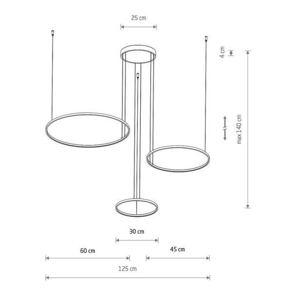 NOWODVORSKI 11602 CIRCOLO LED lampa wisząca