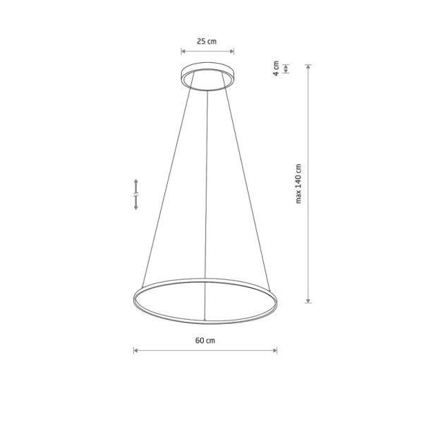 NOWODVORSKI 11604 CIRCOLO LED M lampa wisząca