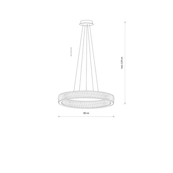 NOWODVORSKI 11706 LUXORA LED żyrandol