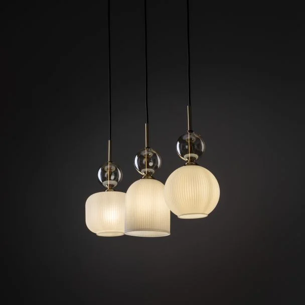 TK-LIGHTING 11591 SOPHIA COGNAC WHITE LAMPA WISZĄCA 3XE14