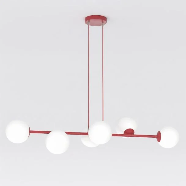 EMIBIG 1644/6 MAGNUS 6 BURGUNDY OPAL LAMPA WISZĄCA