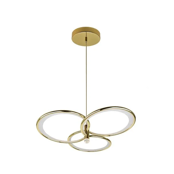 LIGHT PRESTIGE LP-4852/3P GD Azina 3 Wisząca złota LED