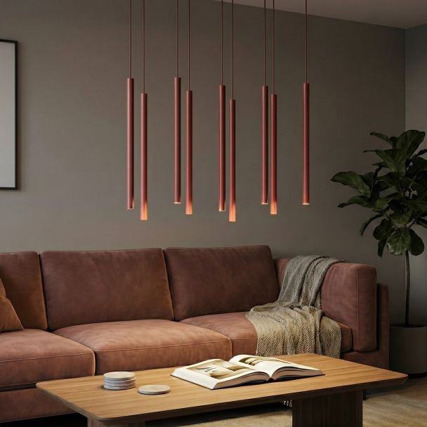 EMIBIG 1647/9 SELTER 9 BURGUNDY LAMPA WISZĄCA