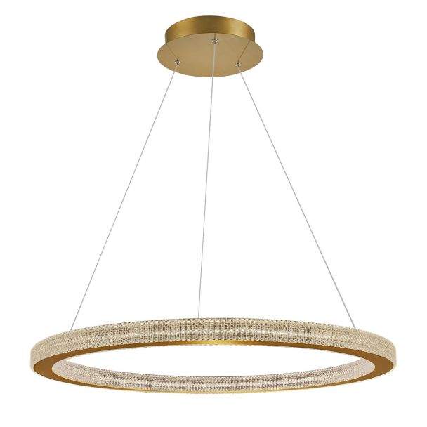 Luces Exclusivas MONTT LE41696 LAMPA WISZĄCA mosiądz
