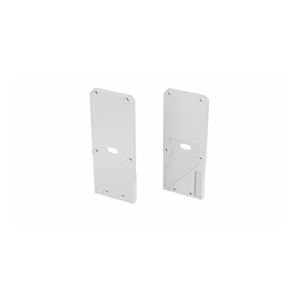 LED LABS 12-1121-10 Zaślepka ALU LUMINES UNICO + Talia M2 biała lewa z otworem