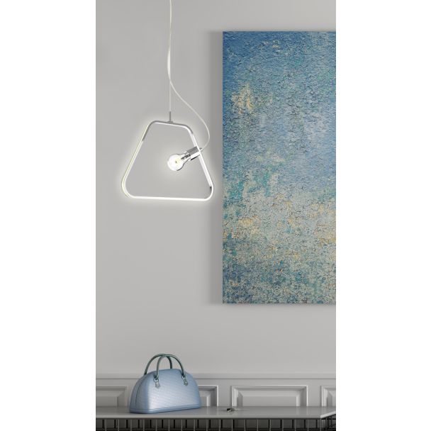 CANDELLUX A0023-320 IKARIA LAMPA WISZĄCA 42 1X60W E27 LED+12W LED CHROMOWY 4000K APETI