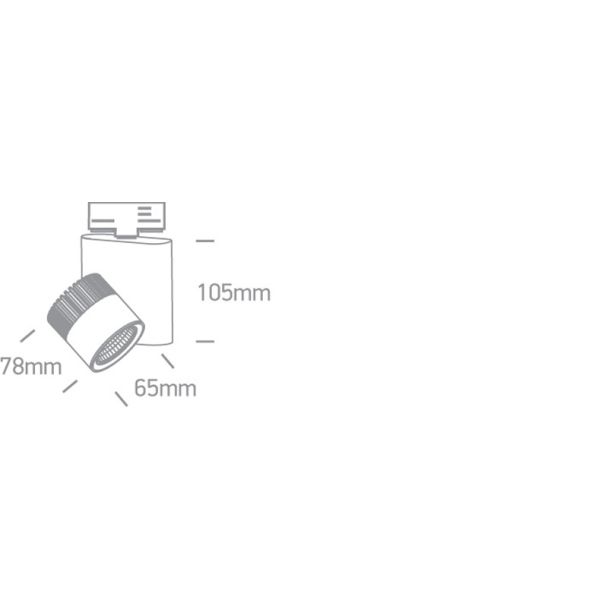 ONE LIGHT 65610AT/B/W Aerino czarny track spot COB LED 3000K 10W
